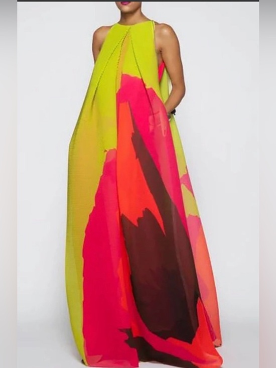 Uoozee Dresses & Skirts - NWT❤️💚🧡Loose Sleeveless Multi-Colored Round-Neck Maxi Dresses